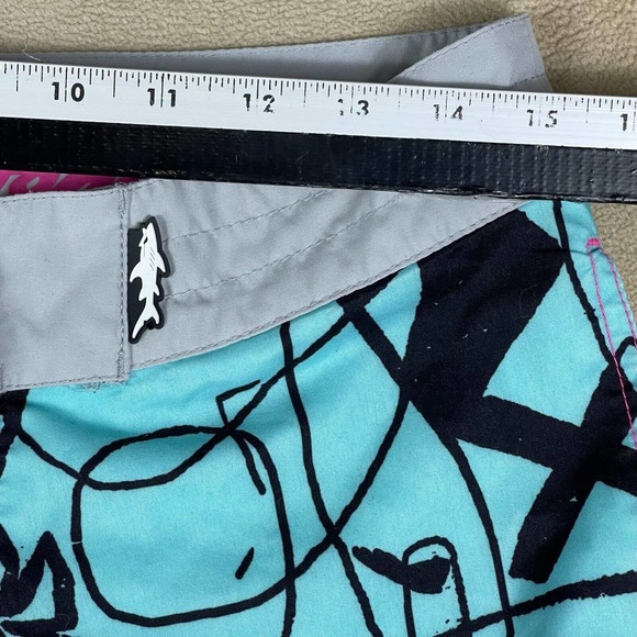 Maui And Sons Mens 30 Swim Trunks Lightweight Multicolor Pocket Drawstring Waist - Picture 4 of 12